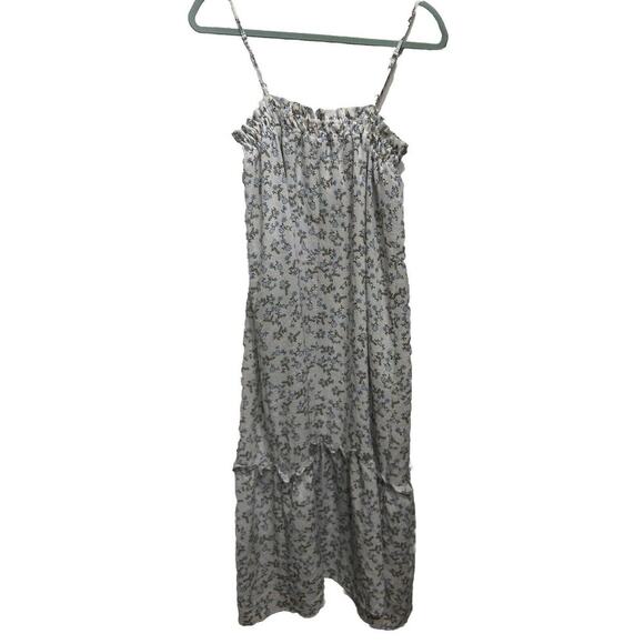 by the River Floral Tiered Flowy Ruffles Prairie Cottagecore Maxi Dress S/M - Picture 2 of 10